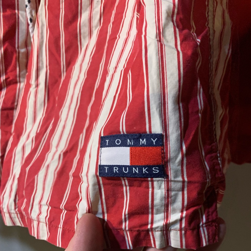Vintage Tommy Hilfiger American Flag Swim Trunks x TOMMY TRUNKS